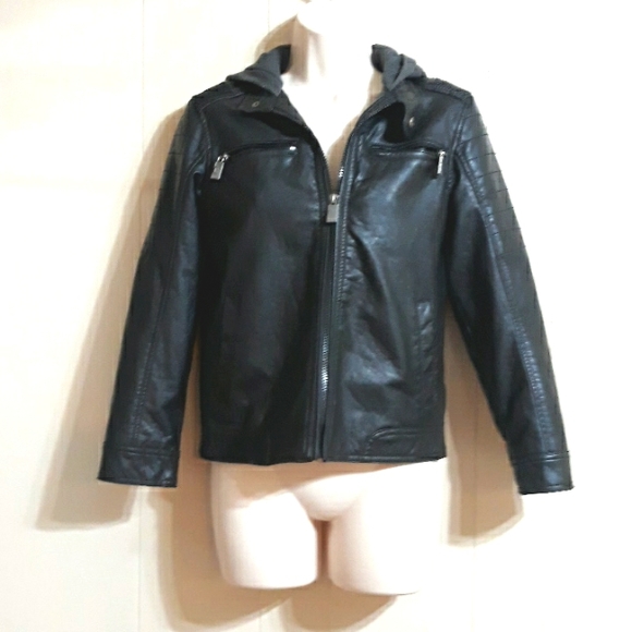 Urban Republic Jackets & Blazers - Hooded Moto Jacket